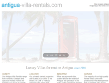 Tablet Screenshot of antigua-villa-rentals.com